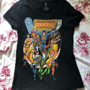 Vintage black Justice League t shirt